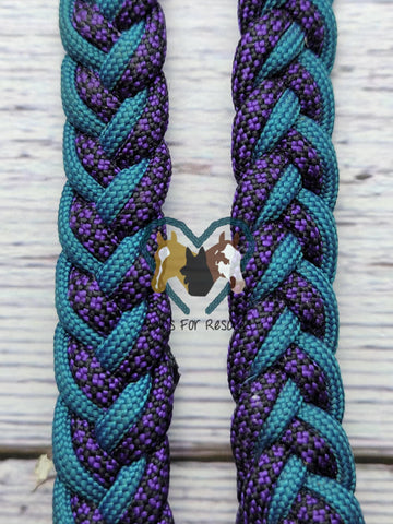 Purple Diamond & Green Teal Wither Strap