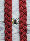 Solid Red Basic Loop Riding Reins