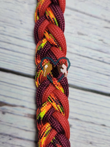 Phoenix Sunrise, Burgundy & Red Adjustable Wither Strap