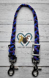Blue, Purple & Black Wither Strap