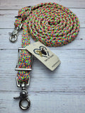 Yellow, Blue & Orange Camo Adjustable Riding Reins