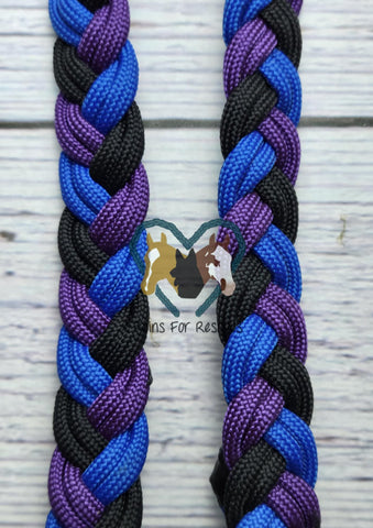 Blue, Purple & Black Wither Strap