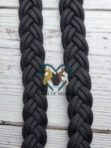 Black Basic Loop Riding Reins