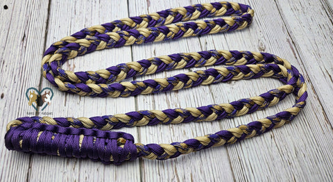 Purple, Gold & Patterned Neck Rope