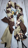 Cowhide, Brown & Tan Braided Tail Bag by Cactus Tails