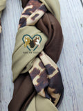 Cowhide, Brown & Tan Braided Tail Bag by Cactus Tails
