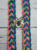 Caribbean Blue & Fairytale Adjustable Riding Reins