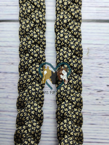 Gold Diamonds Adjustable Riding Reins