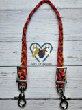 Phoenix Sunrise, Burgundy & Red Adjustable Wither Strap