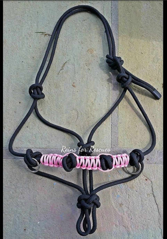 Side Pull Halter with Custom Paracord Noseband