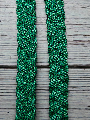 8 Foot Mint Green Diamonds w/Blue X Basic Reins