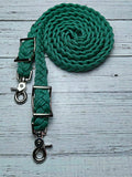 Green Diamonds Adjustable Reins