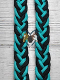 Turquoise & Black Basic Reins