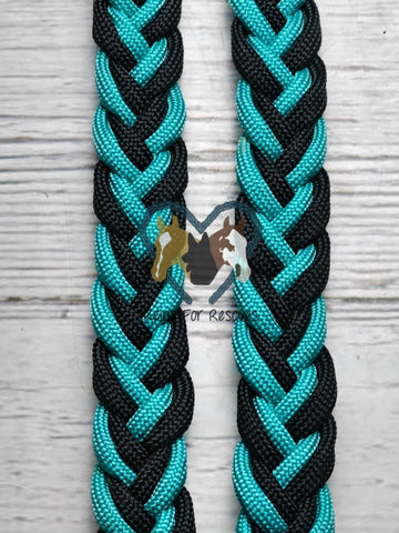 Turquoise & Black Basic Reins