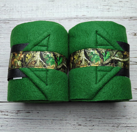 Green Polos with Camo Trim