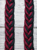 Burgundy & Black Basic Reins