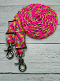 Hippie, Birthday Cake, Hot Pink, White & Yellow Adjustable Reins