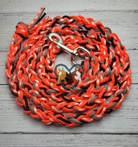 Orange, Black & White Lead Rope