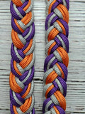 Orange, Silver & Acid Purple Adjustable Reins