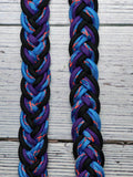 Nebula with Blue, Purple & Black Adjustable Reins