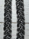 BLING with Black & White Check Neck Rope