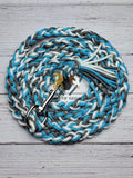 Turquoise, Gray & White Lead Rope