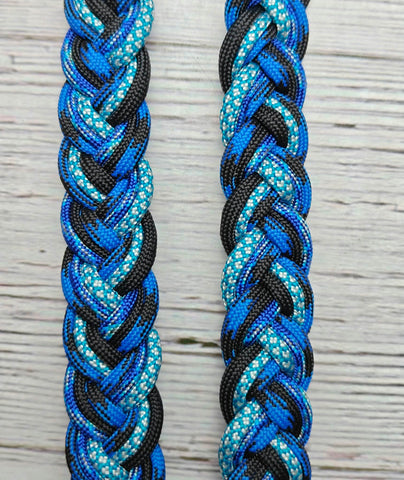 Caleb's Original:  "Blue Calm" Adjustable Reins