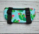 Cactus Flower Saddle Pouch