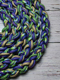 Zombie Dawn, Neon Green, Purple & Tan Lead Rope