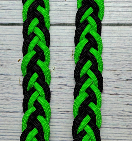 Neon Green & Black Basic Reins