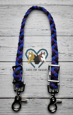 Blue, Purple & Black Wither Strap