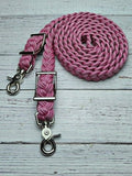 Rose Pink Adjustable Reins