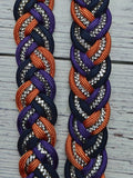 International Orange, Black, Purple & BLING Adjustable Reins