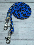 Colonial Blue, Black & Tan Basic Reins