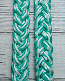 Seafoam & White Adjustable Reins
