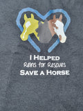 Black Gildan Reins for Rescues Heavy Cotton - X-Large