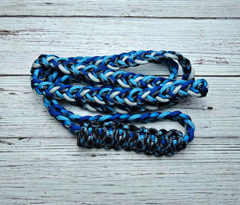 Royal Blue, Silver, Light Blue Camo & Lightening Neck Rope