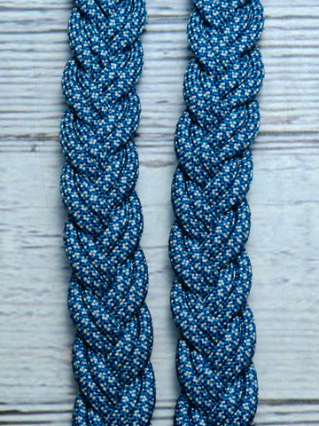 Blue with Silver Diamonds Basic Reins
