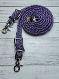 Napa Valley with Pink, Charcoal & Acid Purple Adjustable Reins