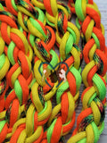 Hippy with Yellow, Neon Green & Orange Lead Rope