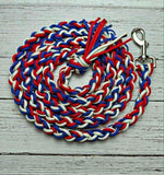 Patriotic Red, White & Blue Lead Rope
