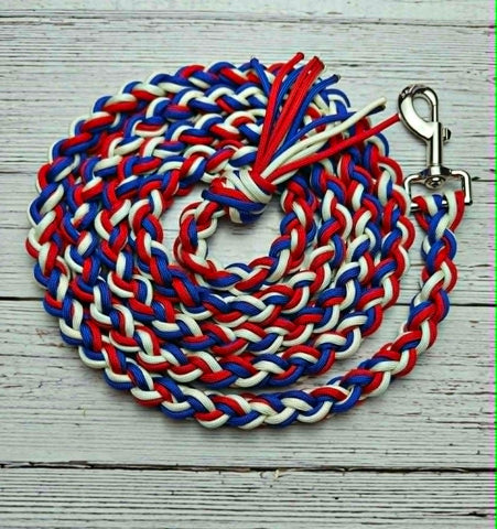 Patriotic Red, White & Blue Lead Rope