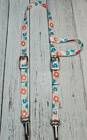 Freedom Blooms One-Ear Horse Headstall with Snaps