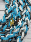 Turquoise, Gray & White Lead Rope