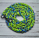 Aquatica, Neon Green & Blue Lead Rope