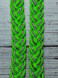 Neon Green & BLING Adjustable Reins