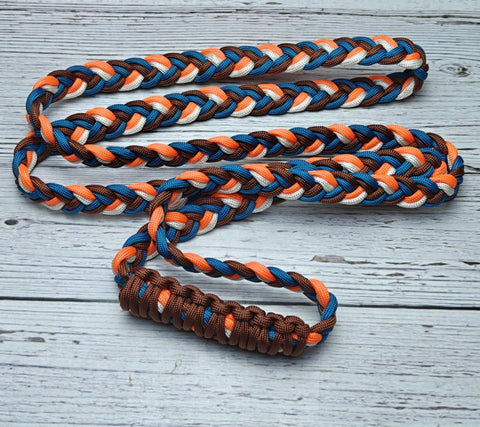 Carolina Blue, White, Brown & Orange Neck Rope