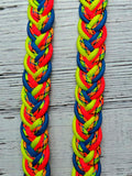 Virus, Blue, Orange & Yellow Adjustable Reins