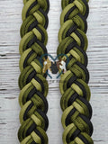 Moss, Green & Black Adjustable Reins