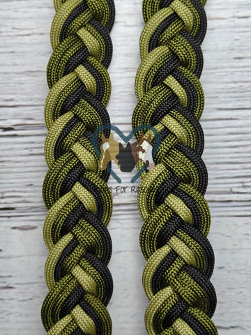 Moss, Green & Black Adjustable Reins